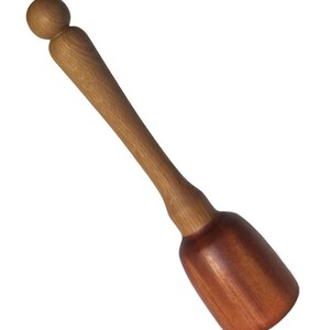 Wood Potato Masher/Sapele and White Oak/Pestle/Vegetable Masher/Kitchen Utensil/Bean Masher/Wooden Utensil image 7