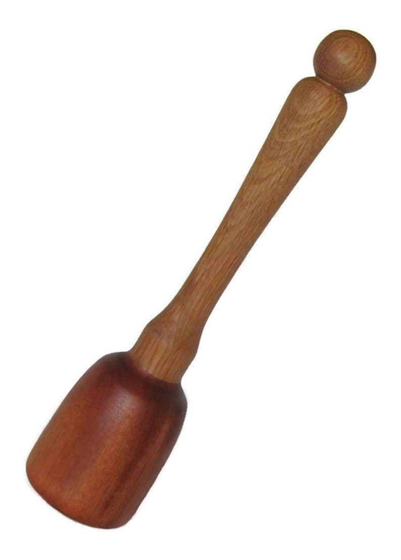 Wood Potato Masher/Sapele and White Oak/Pestle/Vegetable Masher/Kitchen Utensil/Bean Masher/Wooden Utensil image 8