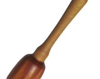 Wood Potato Masher/Sapele and White Oak/Pestle/Vegetable Masher/Kitchen Utensil/Bean Masher/Wooden Utensil