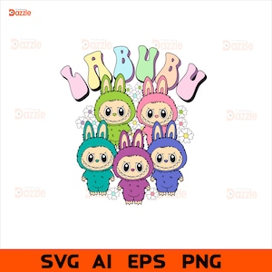 Trending Pink Cartoon Character Bundle Design, Perfect Gift for Kids, Easter Coquette Bow Doll For Kids Girls Png, Funny Cartoon Svg Png