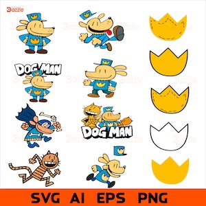 Dog Man SVG BUNDLE, Dogman Eps, Dogman Svg, Birthday Dogboy svg bundle,Dog Boy Cricut svg, Dogboy Printable Shirt Digital Download