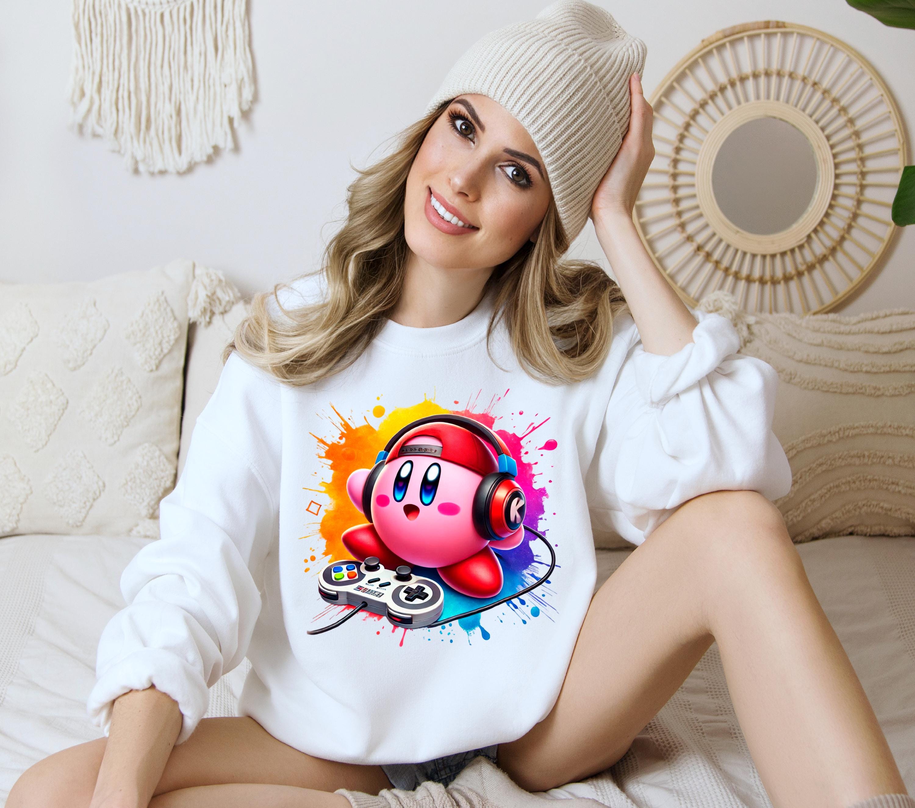 Kirby Gamer Watercolor Splash, Clipart Images, Graphics and Artwork ...