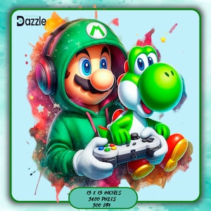 Images Clipart éclaboussures d'aquarelle de Mario Gamer, graphiques et oeuvres d'art, images de personnages mignons PNG