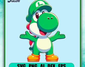 ヨッシー - #1 svg、png、pdf、dxf - Etsy 日本