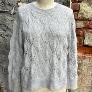 AUTUMN CASHMERE Pointelle-knit cashmere sweater
