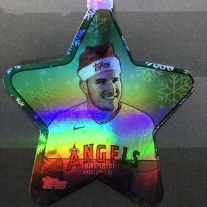 2021 Topps Holiday Mike Trout Star Carte d’ornement # WHO-MT