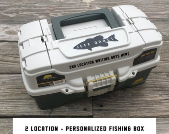 Dos ubicaciones - Caja de pesca personalizada