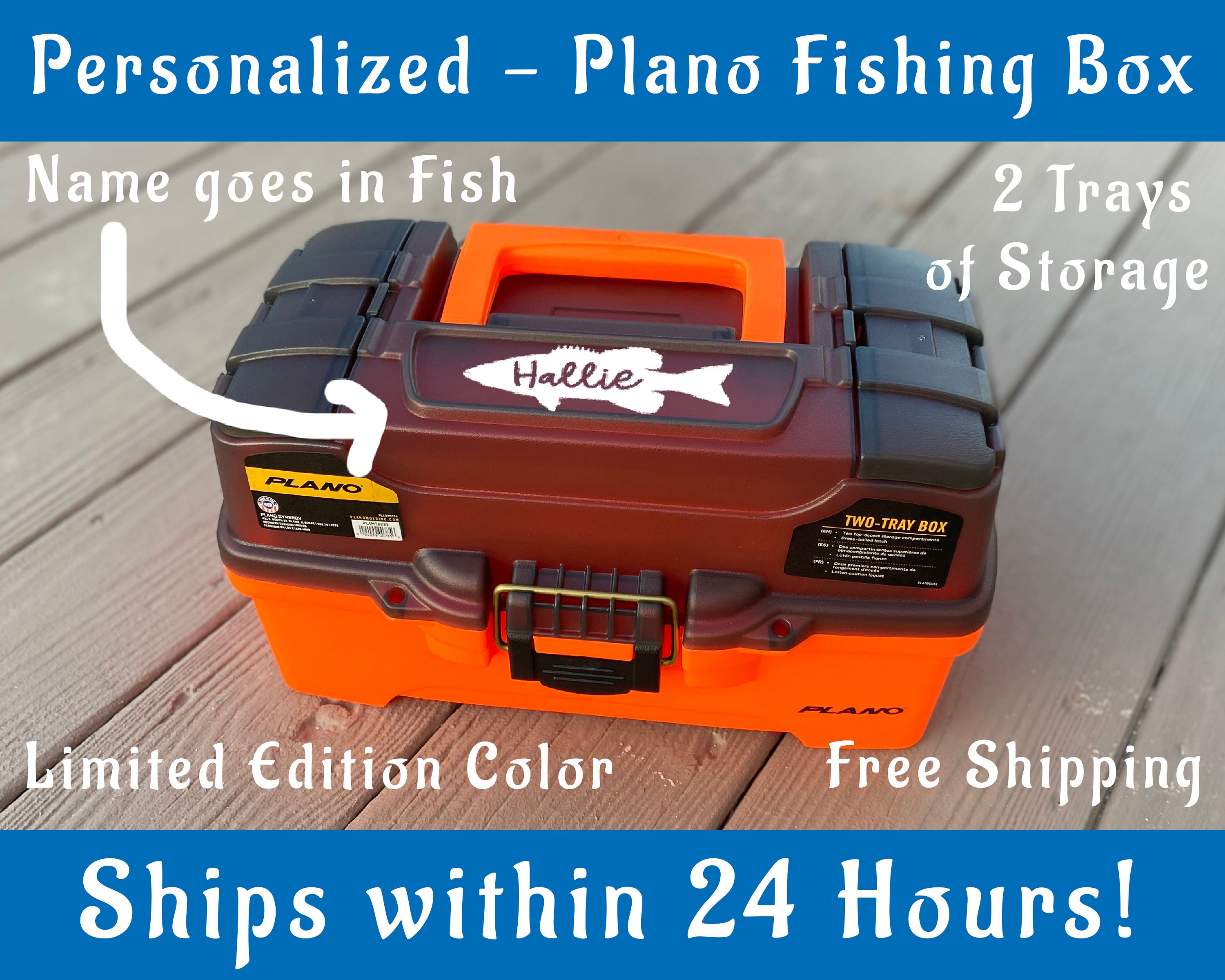 Reel Cool Personalized Tackle Fishing Box, Storage Box, Gifts for Him,  Father's Day Gifts, Fisherman Gifts, Gift Ideas for Christmas 