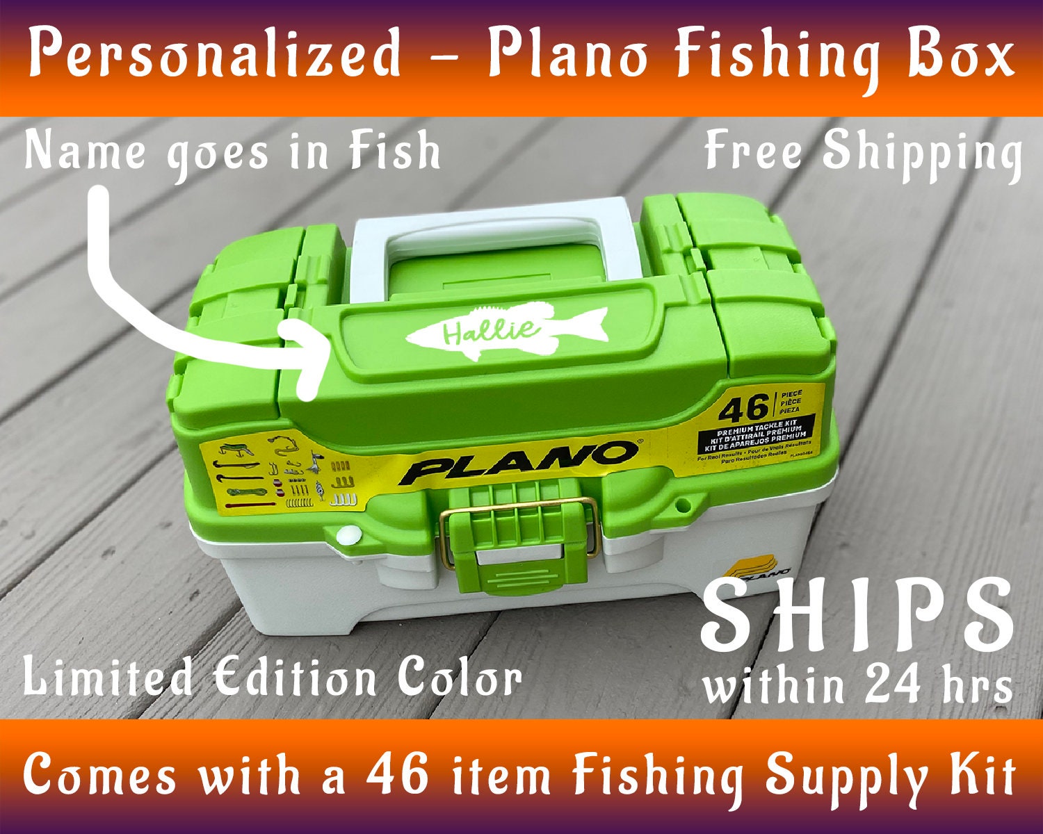 Personalized - LIMITED EDITION Plano 1-tray Fishing Tackle Box With 46 Piece Tackle - Etsy Personalized - LIMITED EDITION Plano 1-tray Fishing Tackle Box With 46 Piece Tackle - Etsy