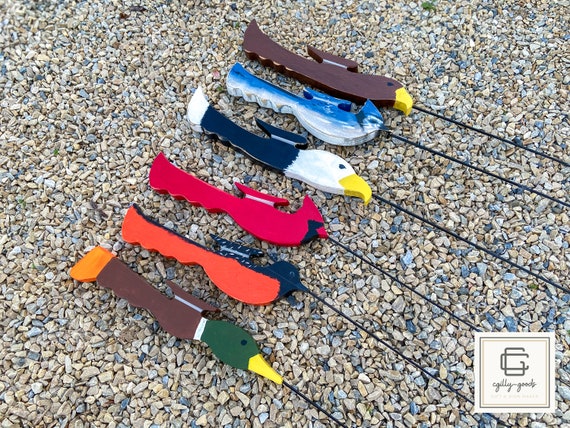 Handmade Blue Jay Ice Fishing Rod / Pole Free Shipping Useable or Wall  Hanger Grumpy Old Men -  UK