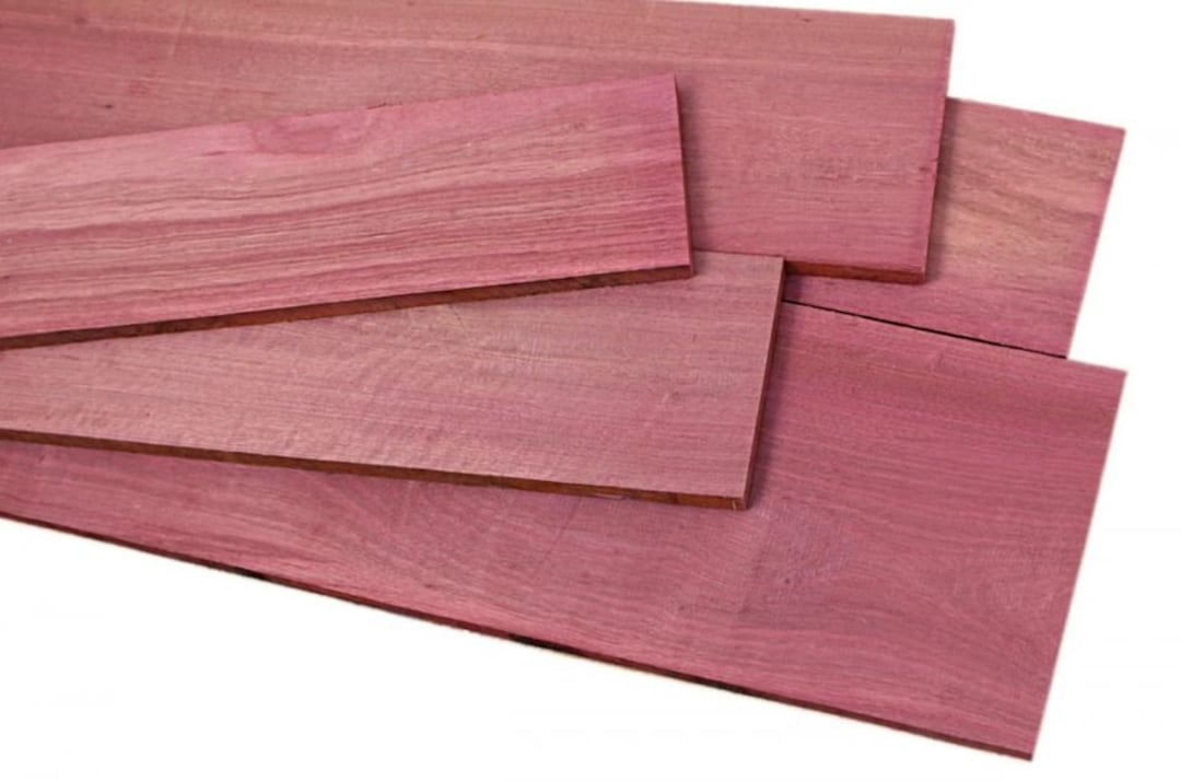 Exotic Wood Pack Purple Heart Zebrawood Black Limba Etsy