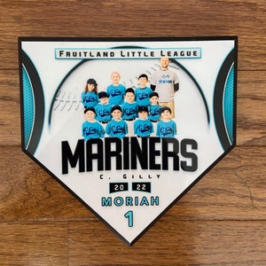 Home Plate Baseball Trophy - Personalized with photo and text