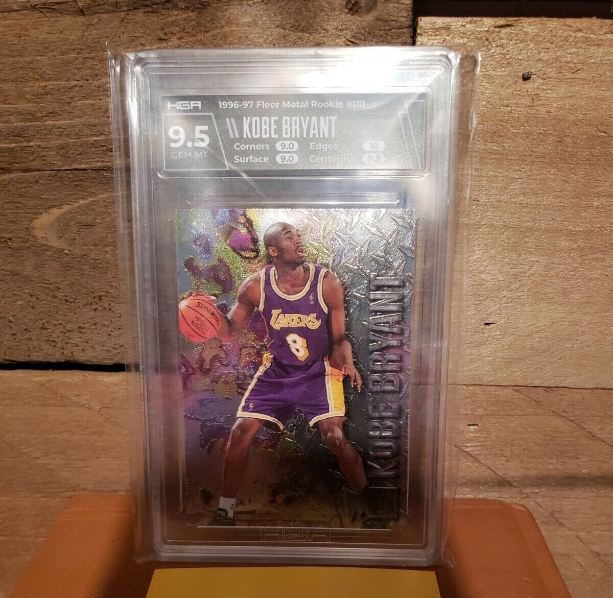 1996-1997 Fleer Metal KOBE BRYANT Rookie HGA 9.5 - Free Shipping 