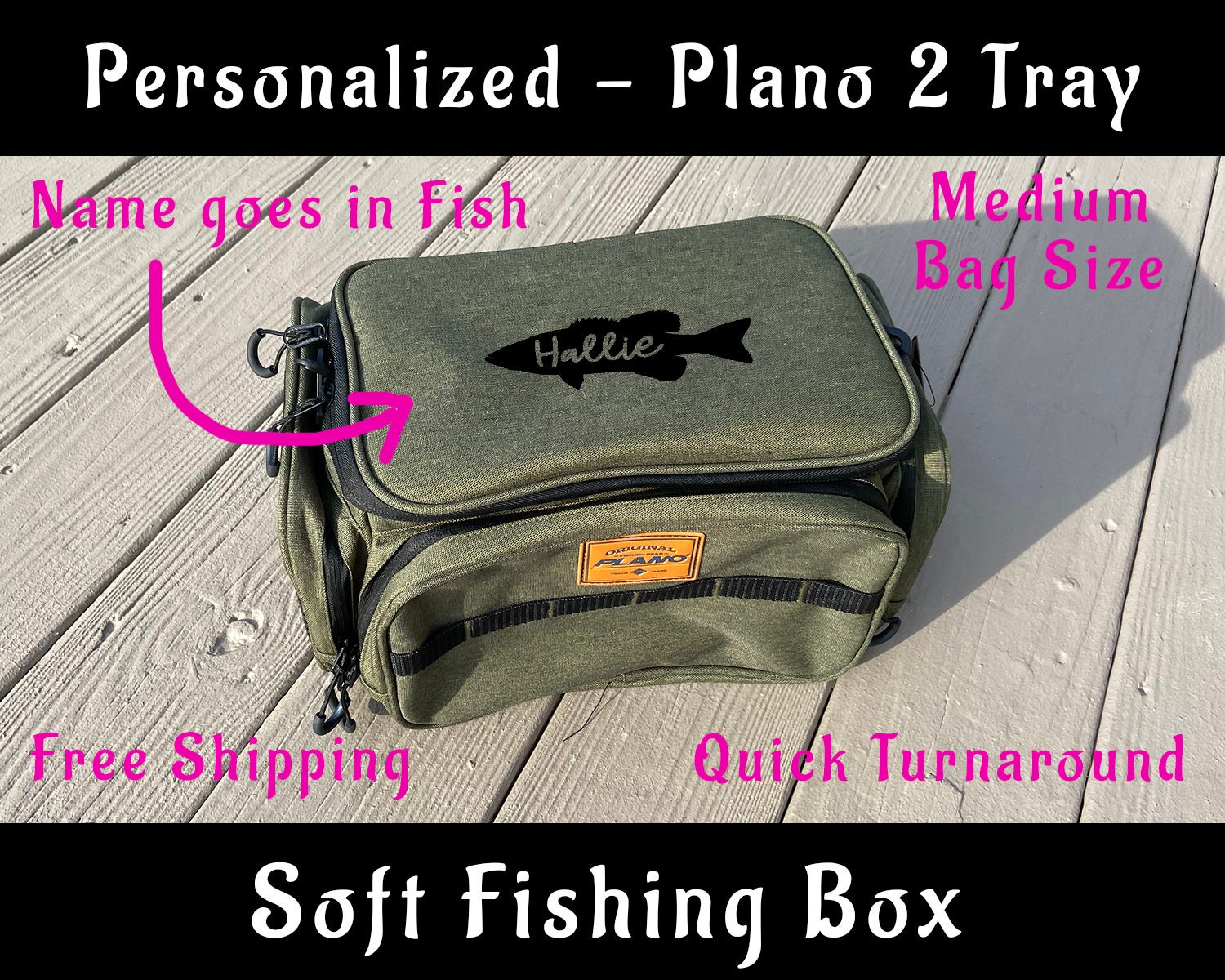 Reel Cool Personalized Tackle Fishing Box, Storage Box, Gifts for