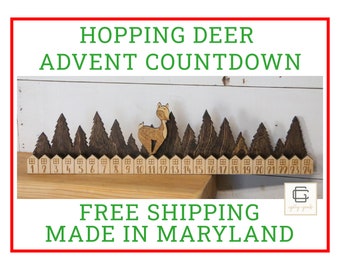 Hopping Deer Advent Calendar - Free Shipping