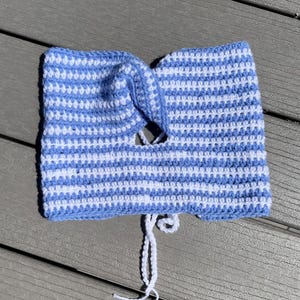 Crochet cutout tube top