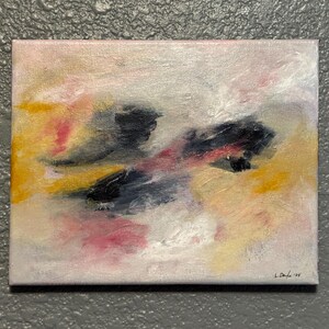 8x10 inch Original small abstract modern contemporary art, acrylic painting on canvas, original abstract wall art
