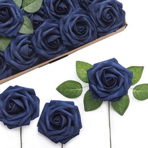These real touch roses look and feel like real roses. 
Measures: 3" in diameter.