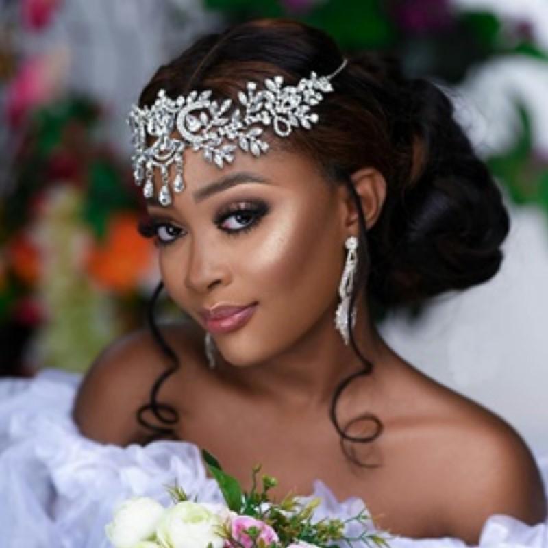Rhinestone Bridal Hairpiece: Silver Crystal Tiara Crown - Etsy display picture 2