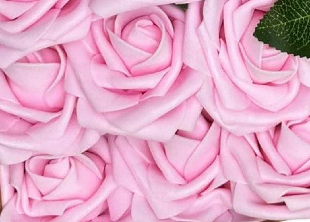 Light Baby Pink Real Touch Bouquet Roses L Various Colors - Etsy