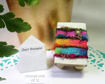 Matchbox Message - Keepsake Box - Abstract Design with Tiny Gift Card (choice of sentiment), Mother's Day Gift