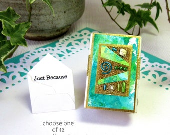 Decorated Keepsake Matchbox with Gift Card (choose one of 12 sentiments), Matchbox Message, Home Decor