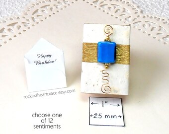 Keepsake Box - Matchbox Message - Abstract Design with Tiny Gift Card (choice of sentiment), Father's Day Gift