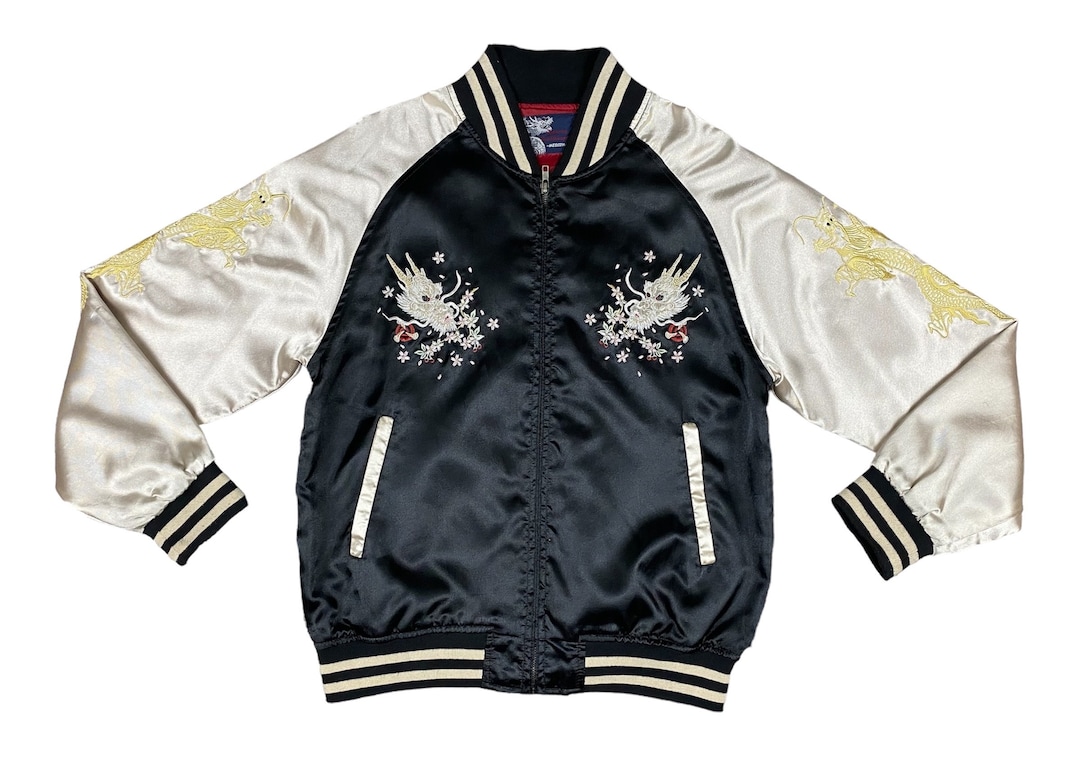 ★24-25FW新作★RONRON★SUKAJAN JACKET Vintage Japan Sukajan Dragon Jacket - Etsy