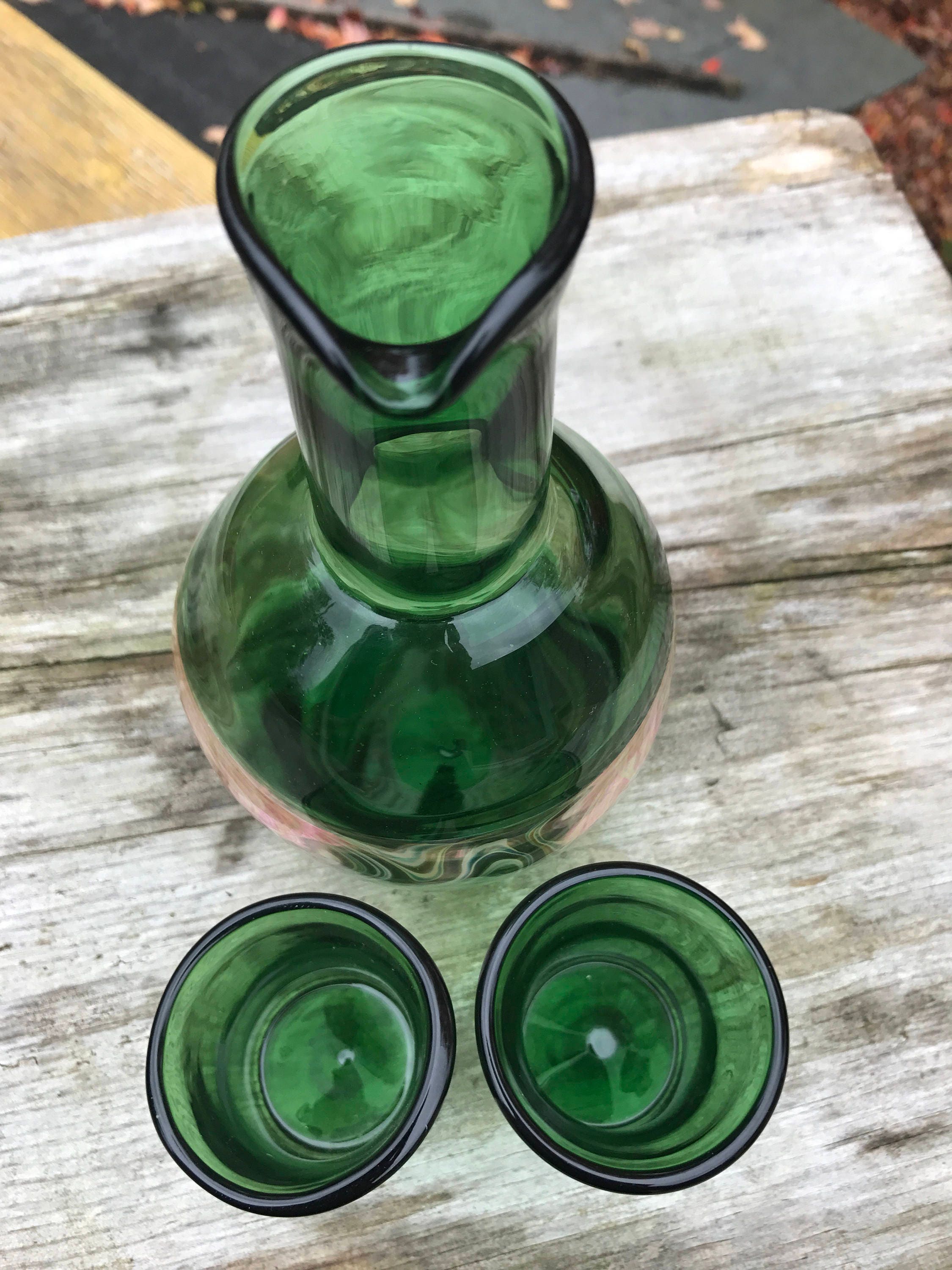 Homeblown Borosilicate Sake Set Glass Sake Set Sushi Etsy