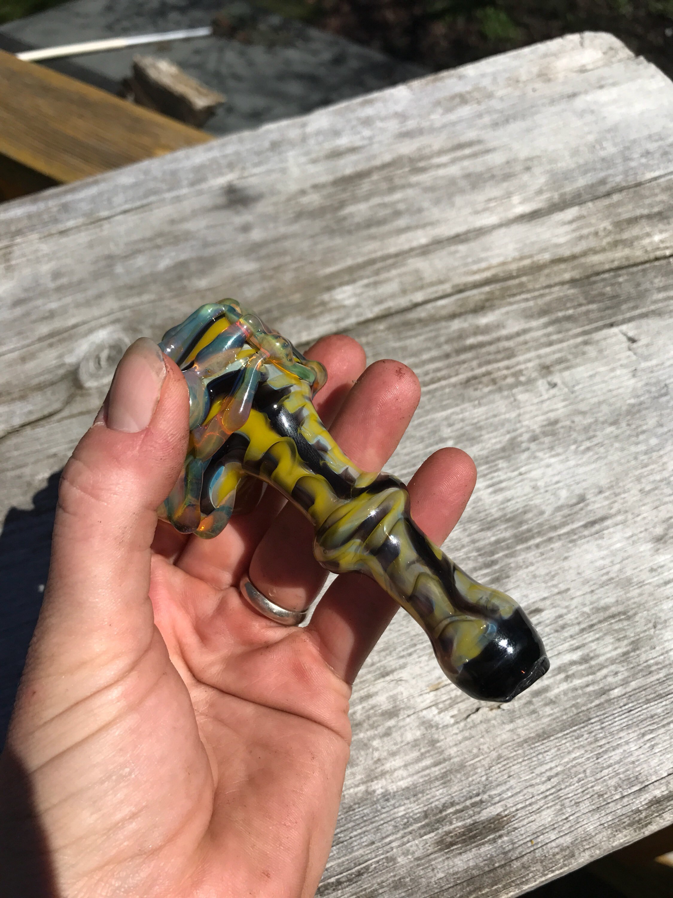 Slymed Bumblebee Hammer Pipe Glass Hammer Tobacco Pipe Bee Pipe
