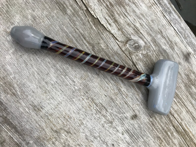 Thor Hammer Pipe Glass Hammer Pipe Thor Tobacco Pipe Etsy