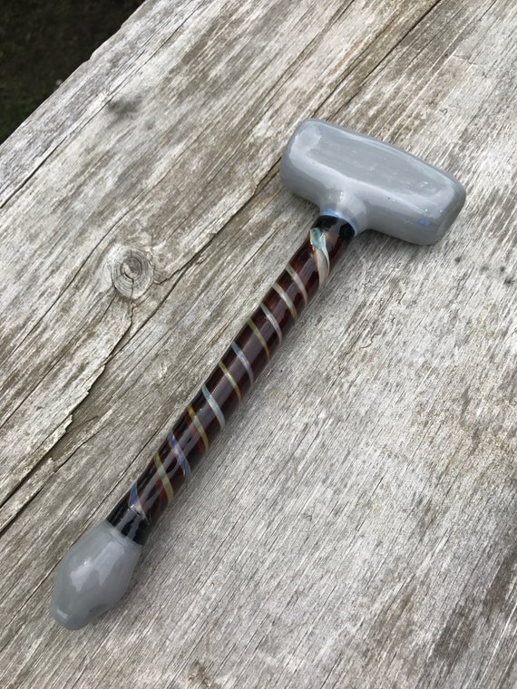 Thor Hammer Pipe Glass Hammer Pipe Thor Tobacco Pipe Etsy