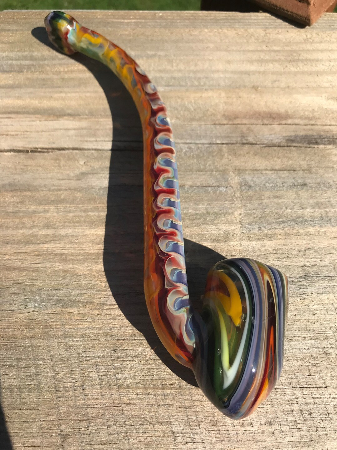 Rainbow Gandalf Pipe Glass Gandalf Pipe Lord of the Rings Etsy