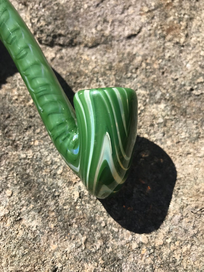 Green Color Changing Gandalf Pipe Churchwarden Pipe Hobbit Etsy