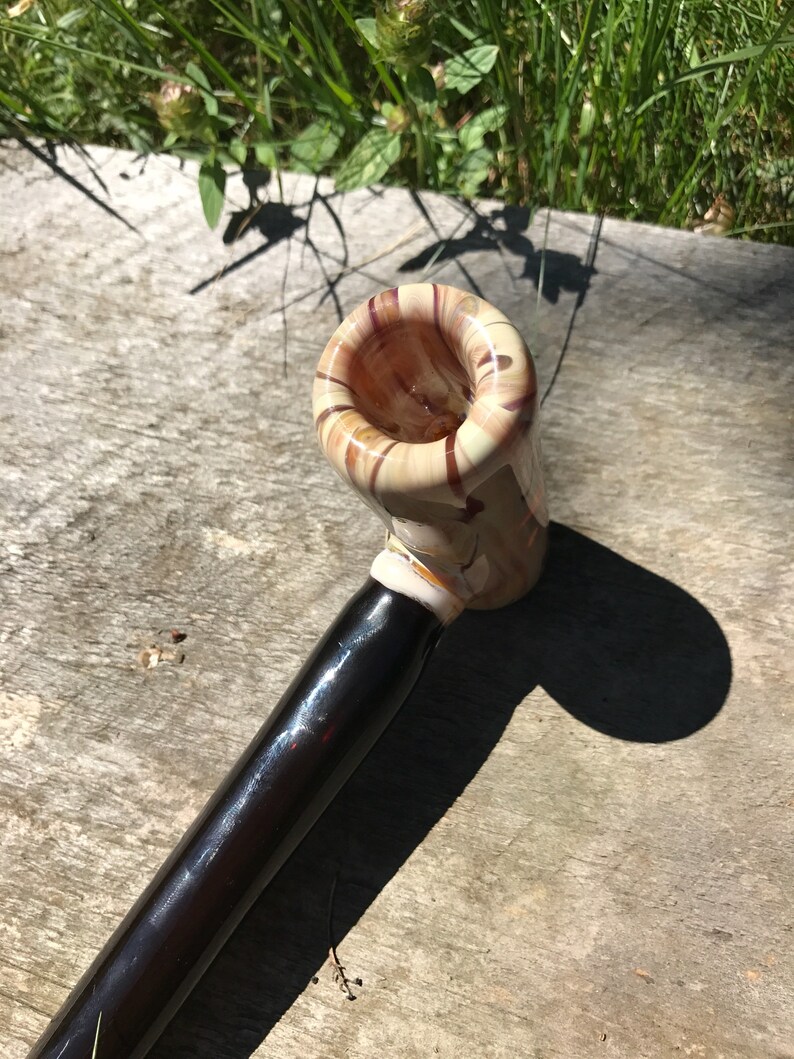 Wood Grain Hammer Pipe Corn Cobb Pipe Glass Hammer Pipe Etsy