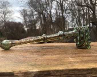 XL Slymed Hammer Pipe | Glass Hammer | Tobacco Pipe | Slyme and Walnut Pipe