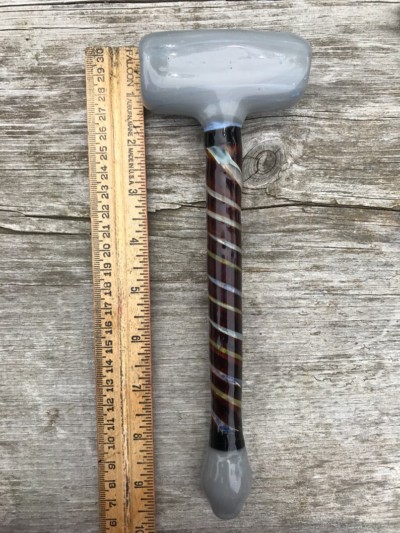 Thor Hammer Pipe Glass Hammer Pipe Thor Tobacco Pipe Etsy