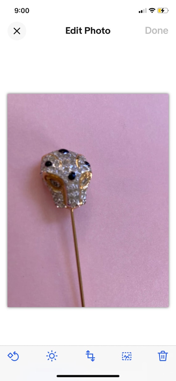 80’s Vogue Bijoux Leopard - Panther Head Stick Pin