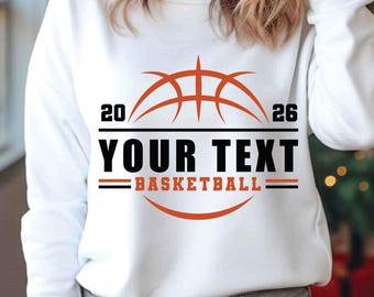 Basketball Mascot SVG PNG: Personalized Team Template (Digital Download)