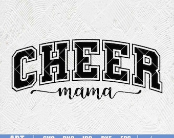 Cheer Mama SVG: Cheerleader Mom Shirt Design (Digital Download)