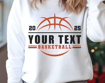 Basketball Svg Png, Mascot Template Svg, Personalized Name, Basketball Team Template Svg, Your Team Svg, Basketball Mascot, Basketball Png