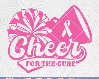 Breast Cancer Awareness Football SVG: Cheer for the Cure (digitale download)