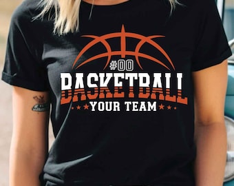 Basketball Svg Png, Custom Basketball Mascot Svg, Team Logo Template, Basketball Mom Shirt Svg, School Mascot Svg, Basketball Team Svg