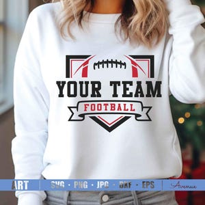 Football Mascot SVG: Team Logo Template (Digital Download)