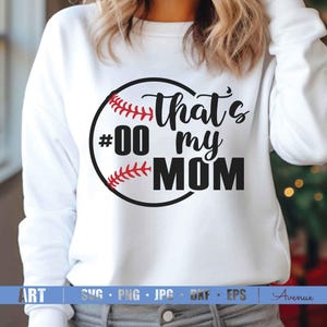 Custom Softball Mom Shirt SVG: Personalized Number Cut File (Digital Download)