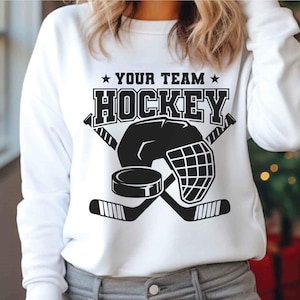 Hockey Svg, Personalized Name, Hockey Split Monogram, Hockey Stick Svg, Ice Hockey Svg, Hockey Sports Svg, Sublimation Designs, Png Dxf Eps