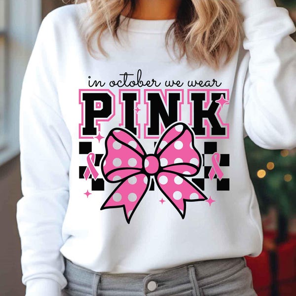 Breast Cancer Awareness SVG: Pink Ribbon Design (Digital Download)