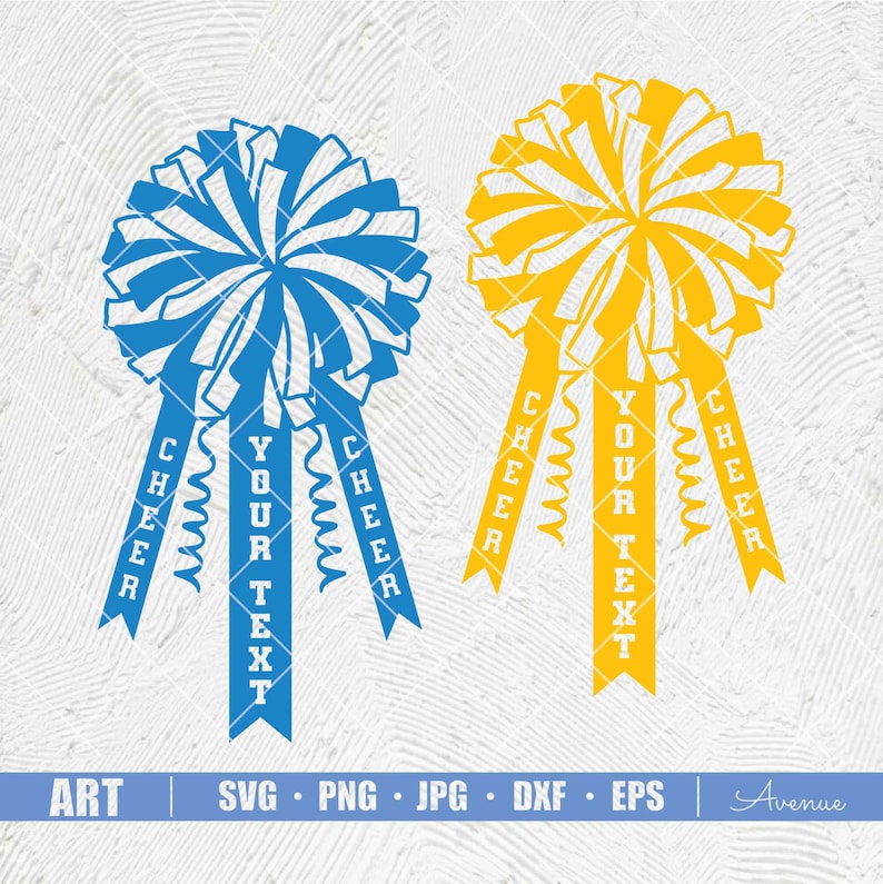 Pom Monogram Cheerleader Pom Pom Monogram SVG: Custom Name Design (digital Download ...