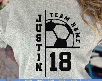 Personalized Soccer Team Mascot SVG Template (Digital Download)