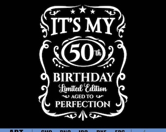 50th Birthday SVG: Limited Edition Design (Digital Download)